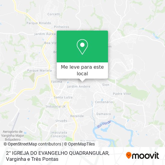 2° IGREJA DO EVANGELHO QUADRANGULAR mapa