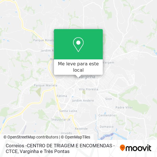 Correios -CENTRO DE TRIAGEM E ENCOMENDAS - CTCE mapa