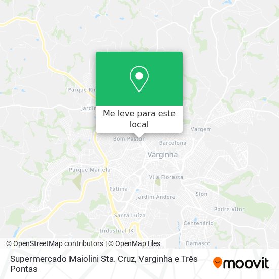Supermercado Maiolini Sta. Cruz mapa