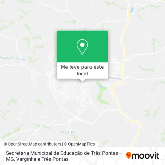 Secretaria Municipal de Educação de Três Pontas - MG mapa