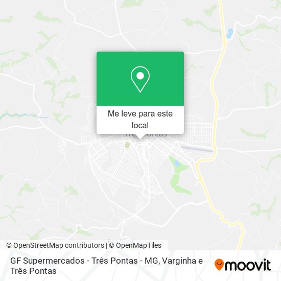 GF Supermercados - Três Pontas - MG mapa