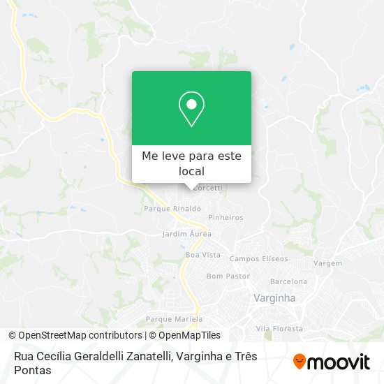 Rua Cecília Geraldelli Zanatelli mapa