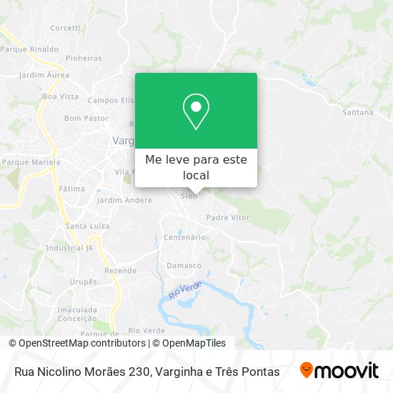 Rua Nicolino Morães 230 mapa