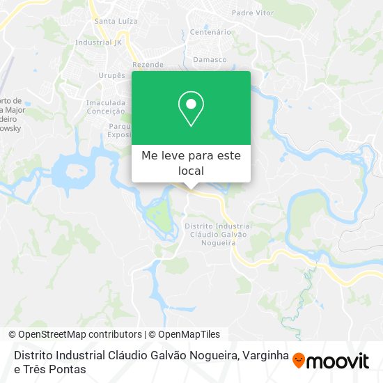 Distrito Industrial Cláudio Galvão Nogueira mapa