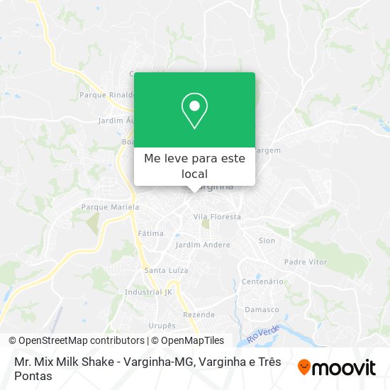 Mr. Mix Milk Shake - Varginha-MG mapa