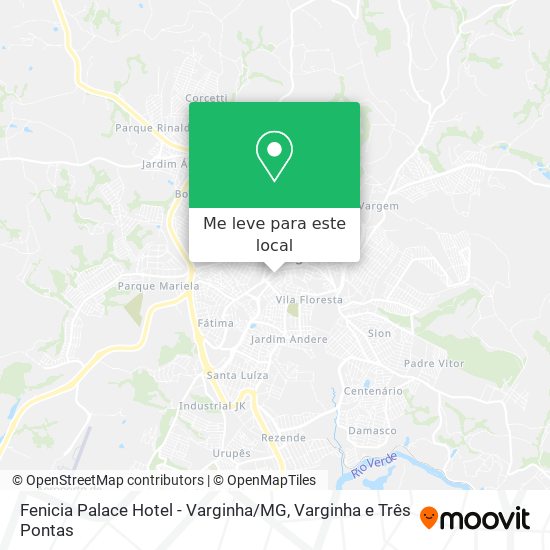 Fenicia Palace Hotel - Varginha / MG mapa