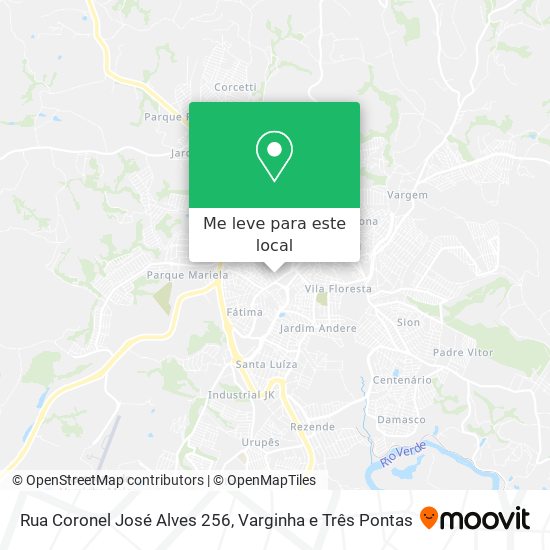 Rua Coronel José Alves 256 mapa
