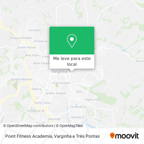 Point Fitness Academia mapa