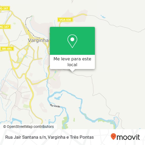 Rua Jaír Santana s/n mapa