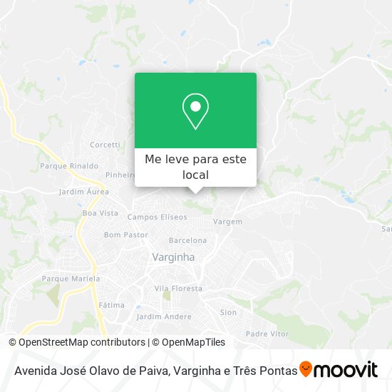 Avenida José Olavo de Paiva mapa