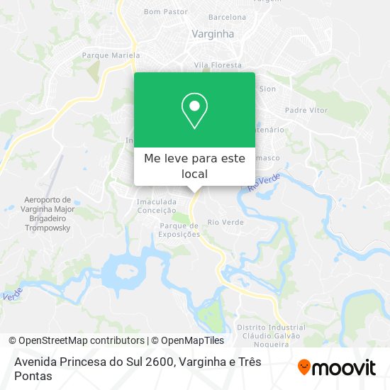 Avenida Princesa do Sul 2600 mapa