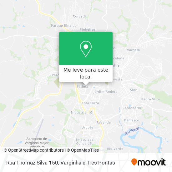 Rua Thomaz Silva 150 mapa