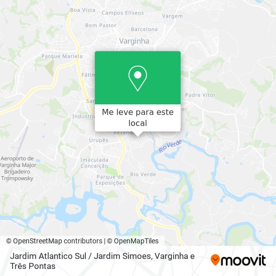 Jardim Atlantico Sul / Jardim Simoes mapa
