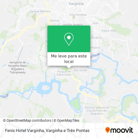 Fenix Hotel Varginha mapa