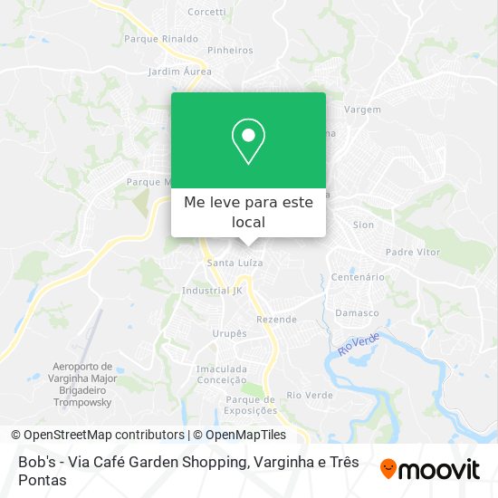 Bob's - Via Café Garden Shopping mapa