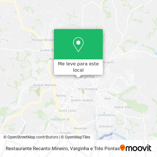 Restaurante Recanto Mineiro mapa