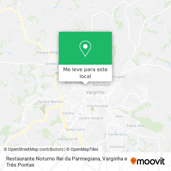 Restaurante Noturno Rei da Parmegiana mapa
