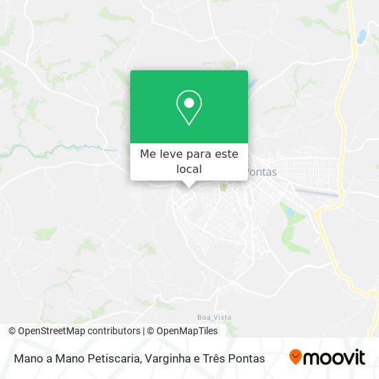 Mano a Mano Petiscaria mapa