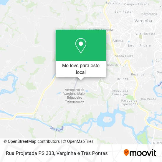 Rua Projetada PS 333 mapa