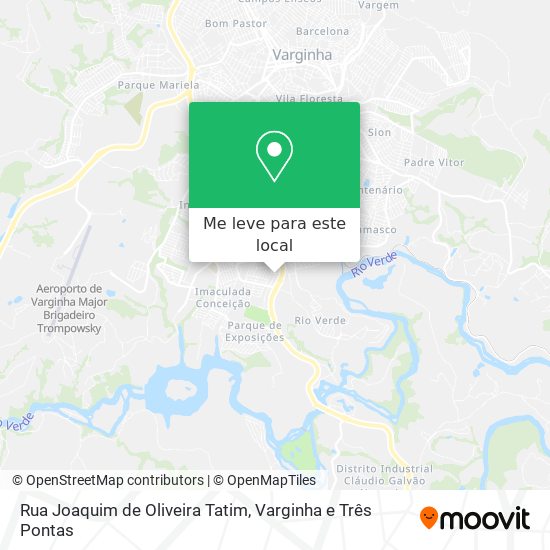 Rua Joaquim de Oliveira Tatim mapa