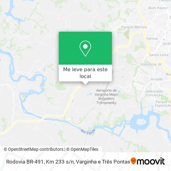 Rodovia BR-491, Km 233 s/n mapa