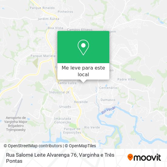 Rua Salomé Leite Alvarenga 76 mapa