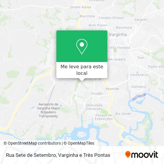 Rua Sete de Setembro mapa