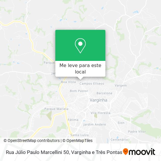 Rua Júlio Paulo Marcellini 50 mapa