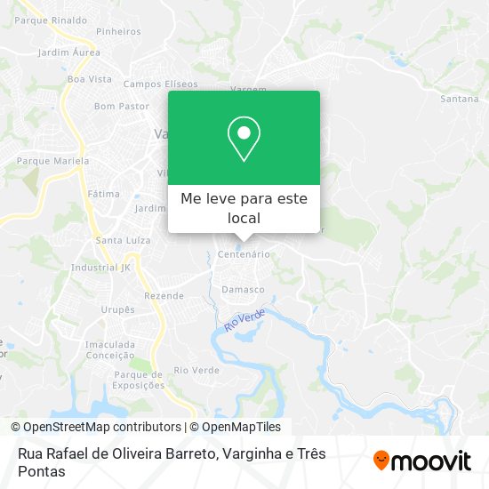 Rua Rafael de Oliveira Barreto mapa