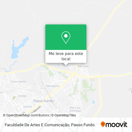 Faculdade De Artes E Comunicação mapa