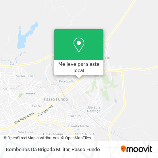 Bombeiros Da Brigada Militar mapa