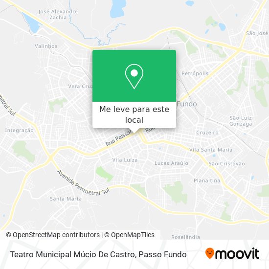 Teatro Municipal Múcio De Castro mapa