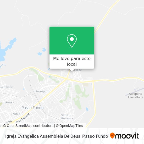 Igreja Evangélica Assembléia De Deus mapa