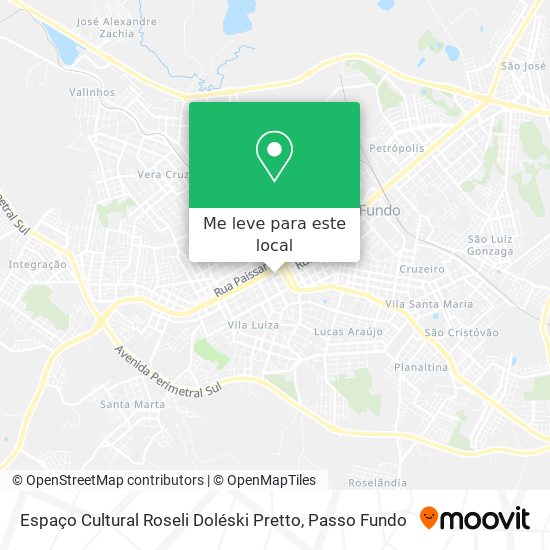 Espaço Cultural Roseli Doléski Pretto mapa