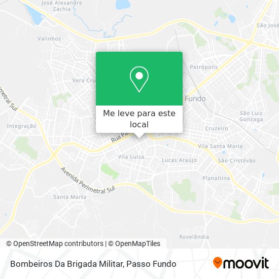 Bombeiros Da Brigada Militar mapa