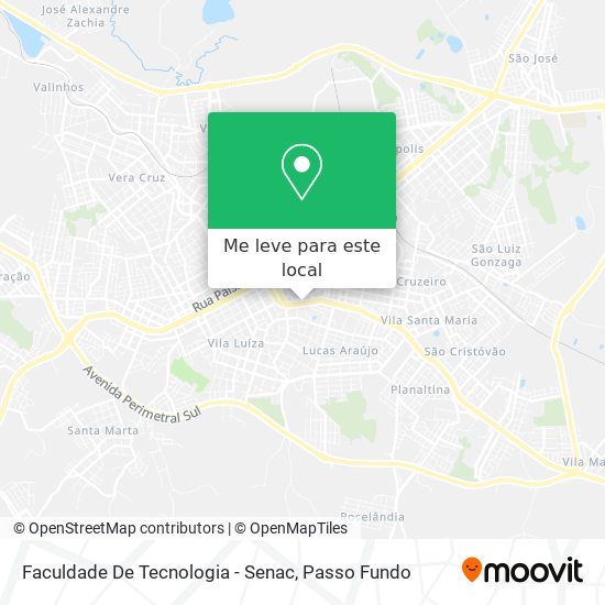 Faculdade De Tecnologia - Senac mapa