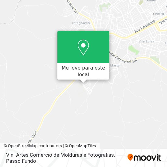 Vini-Artes Comercio de Molduras e Fotografias mapa