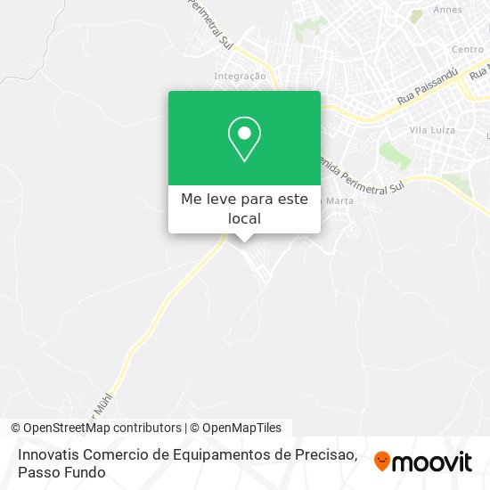 Innovatis Comercio de Equipamentos de Precisao mapa