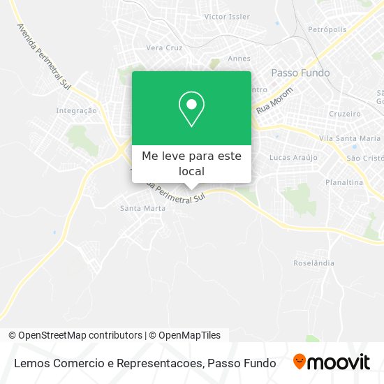 Lemos Comercio e Representacoes mapa