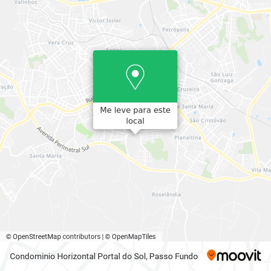 Condominio Horizontal Portal do Sol mapa