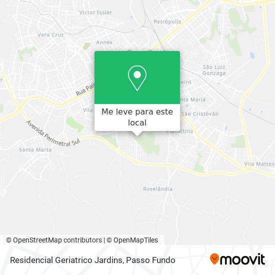 Residencial Geriatrico Jardins mapa