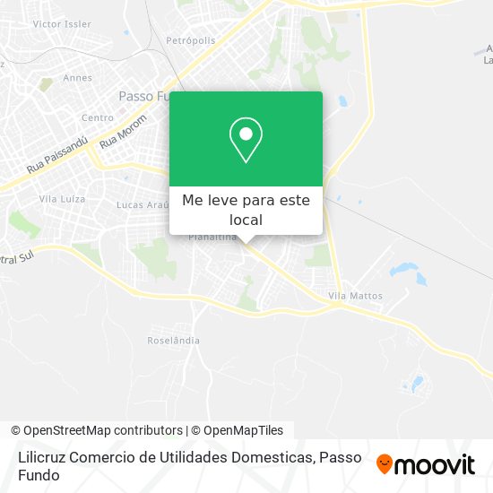 Lilicruz Comercio de Utilidades Domesticas mapa
