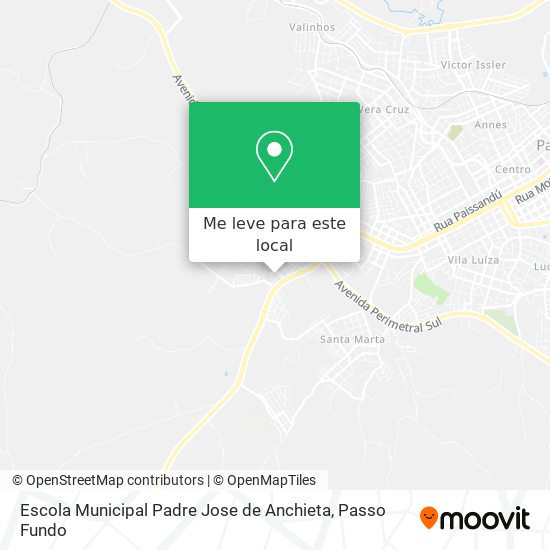 Escola Municipal Padre Jose de Anchieta mapa