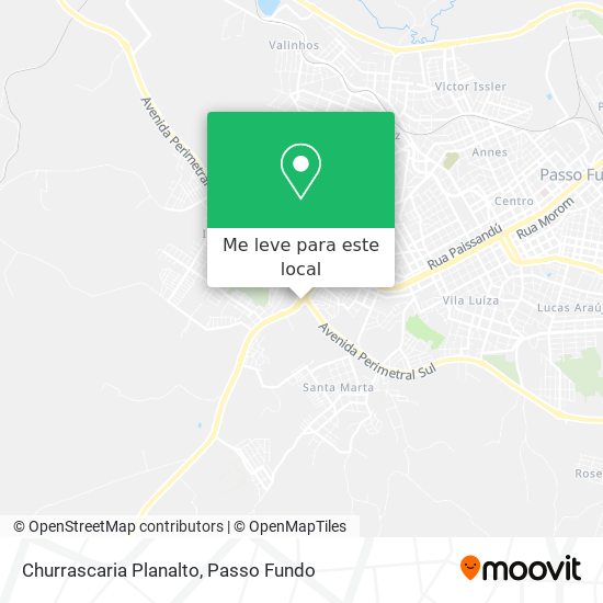 Churrascaria Planalto mapa