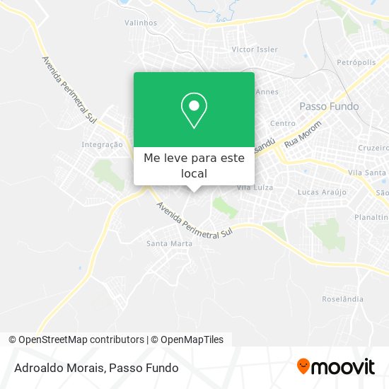 Adroaldo Morais mapa