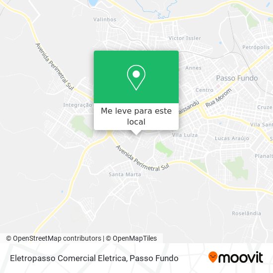 Eletropasso Comercial Eletrica mapa