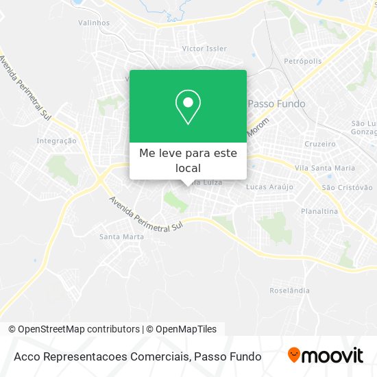 Acco Representacoes Comerciais mapa