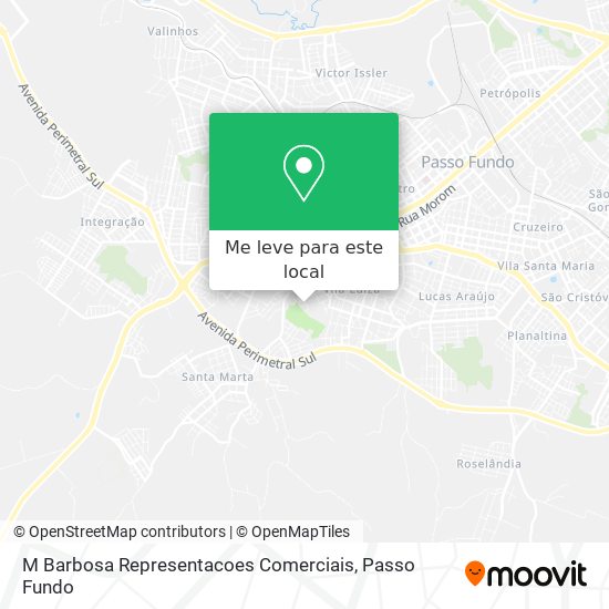 M Barbosa Representacoes Comerciais mapa