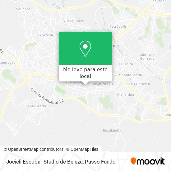 Jocieli Escobar Studio de Beleza mapa