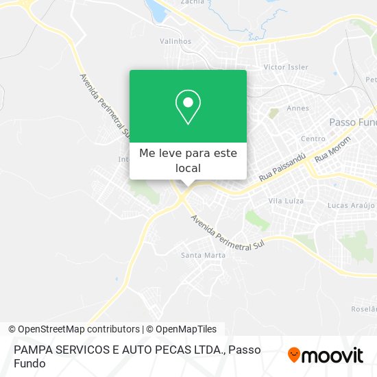PAMPA SERVICOS E AUTO PECAS LTDA. mapa